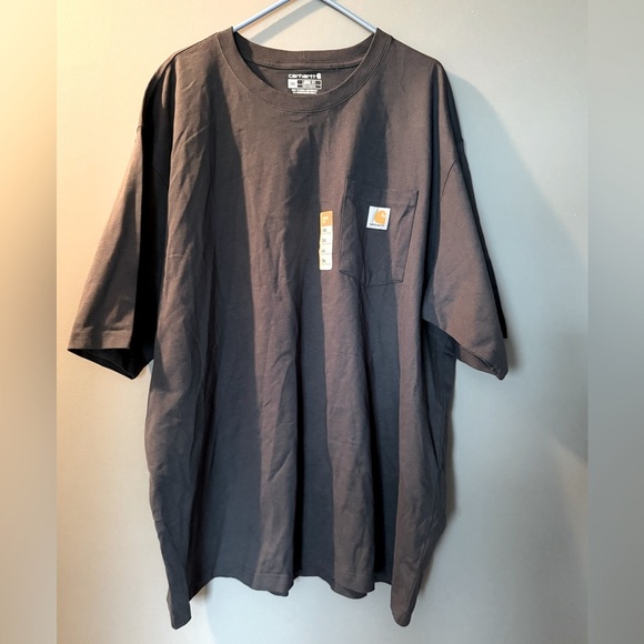 NWT Carhartt Gray Loose Fitting Short Sleeve Tee Mens Sz 2XL - Picture 1 of 4
